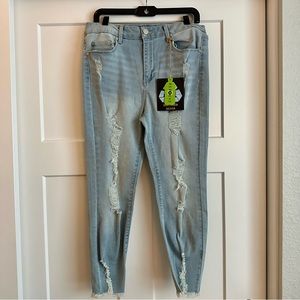 Indigo Rein High Rise Cropped Jeans